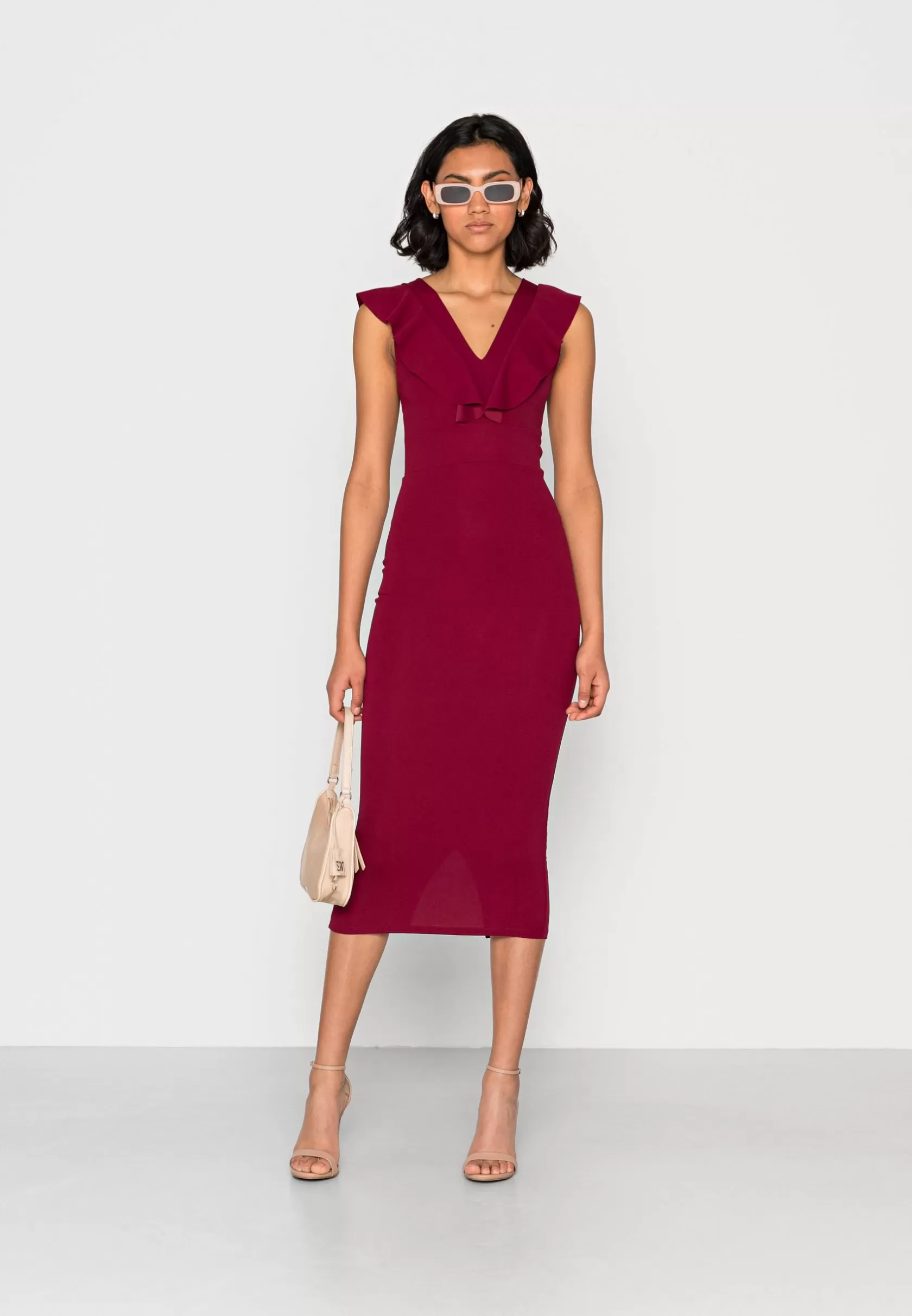 Dress^Wal G Brooke Frill Midi Dress – Shift Dress . Excellent