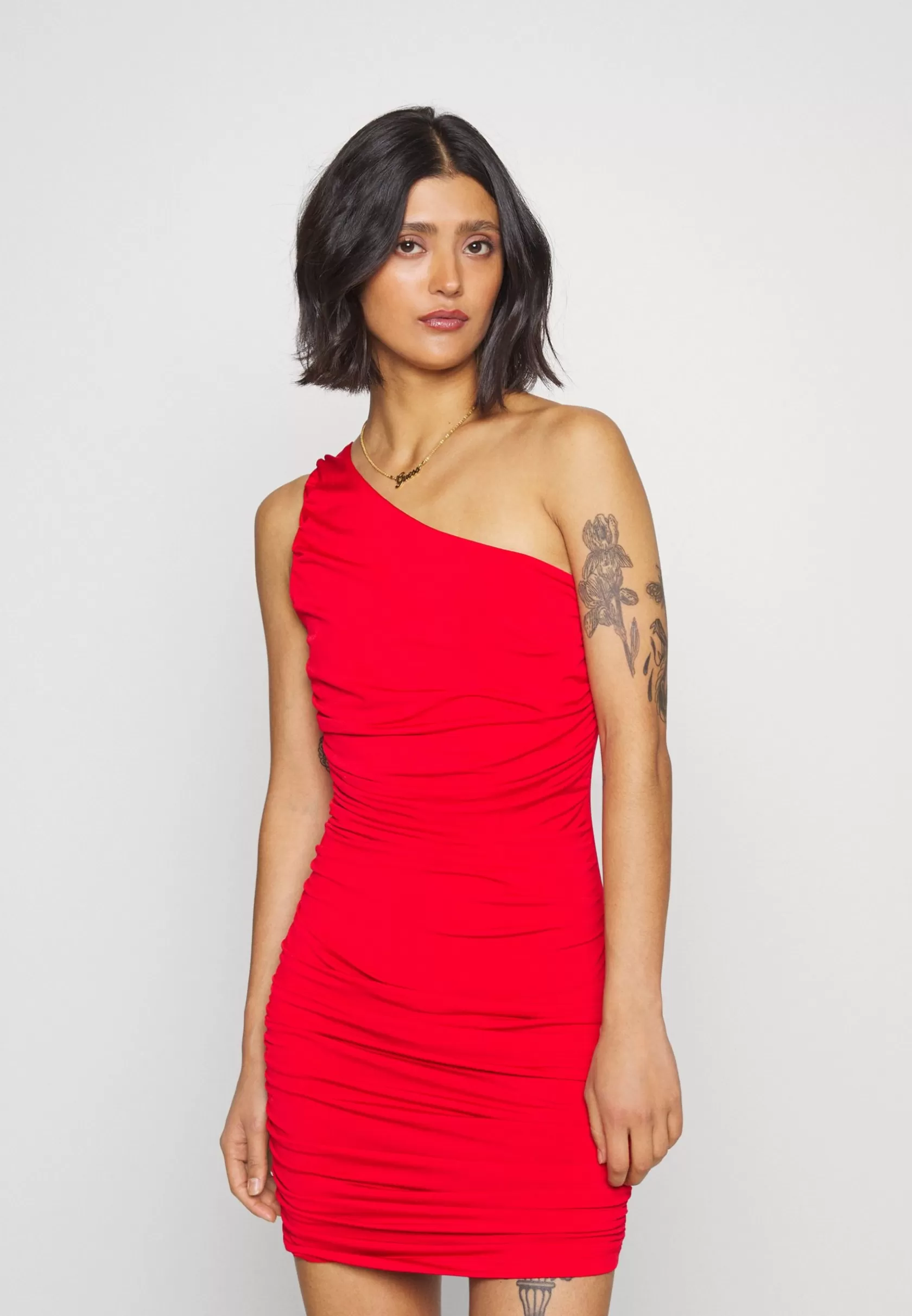 Dress^Wal G Ella Rouched Mini Dress – Jersey Dress . Excellent