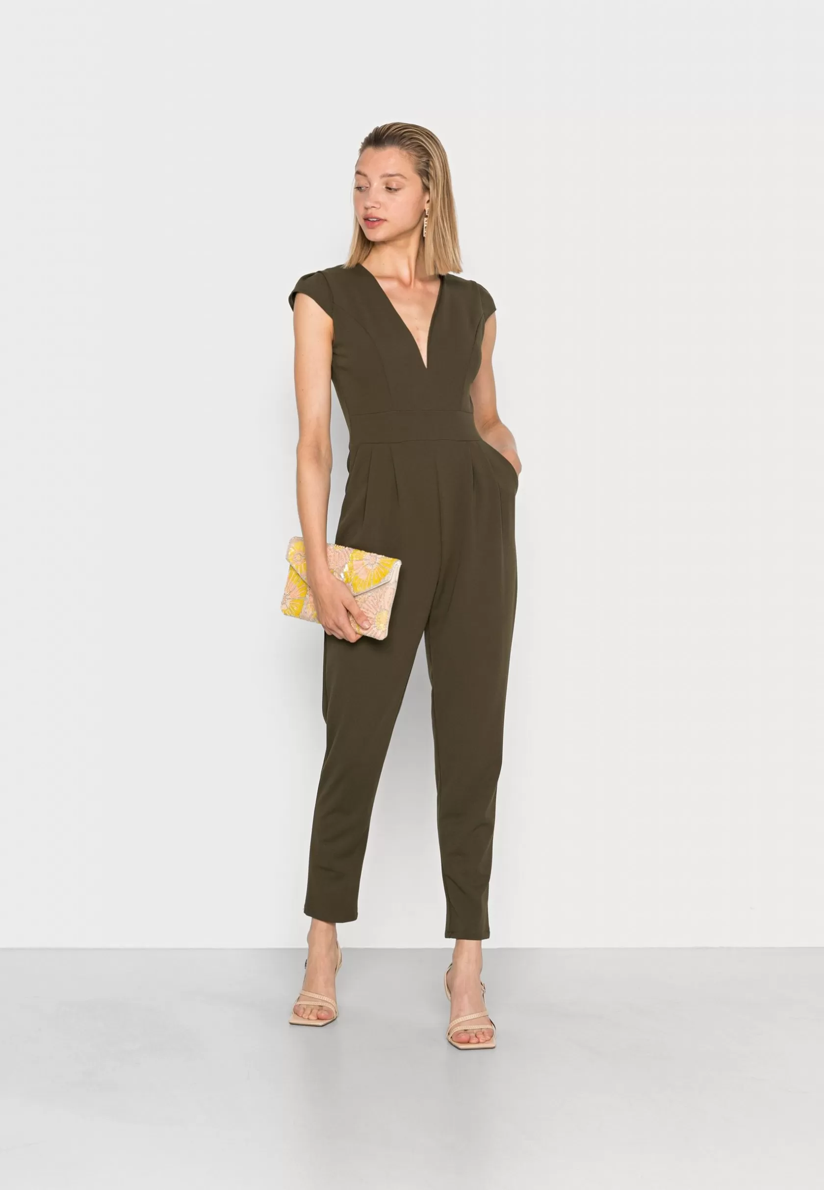 Jumpsuit^Wal G Short Sleeve V Neck – Jumpsuit . Sale