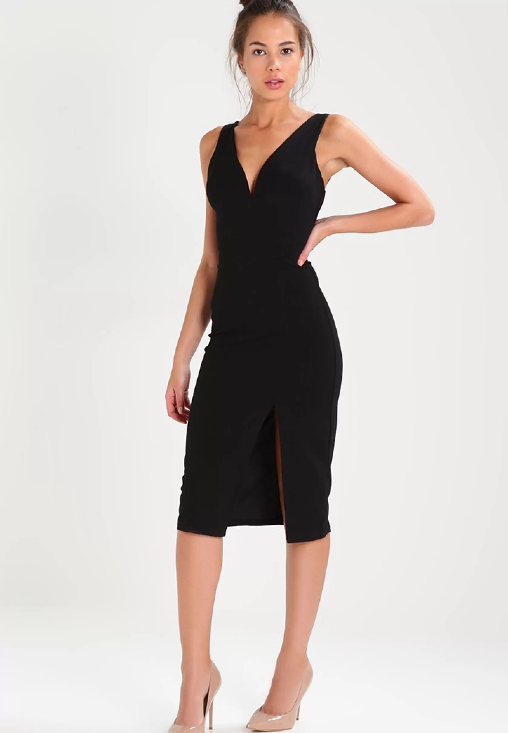 Dress^Wal G V Neck Midi – Jersey Dress . Online Sales