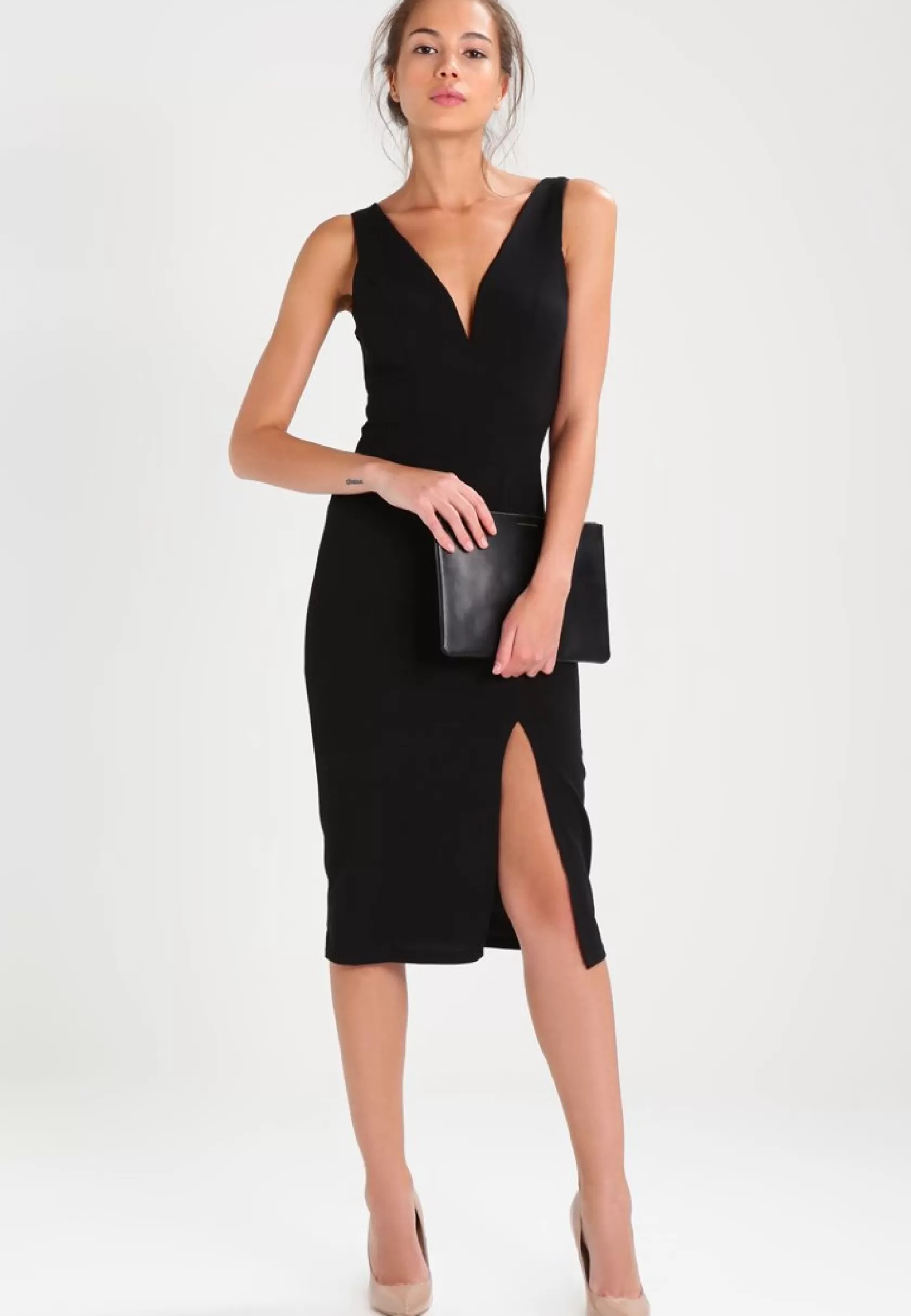 Dress^Wal G V Neck Midi – Jersey Dress . Online Sales